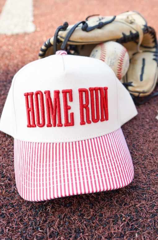 Homerun - Red Striped Trucker Hat