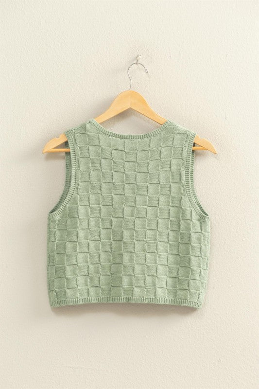 Basket weave vest