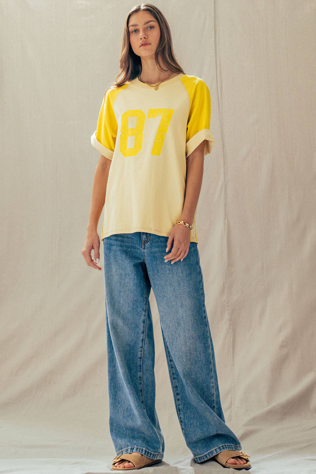 Vintage Varsity Graphic Raglan Sleeve Tee