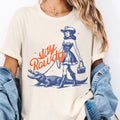 Retro cowgirl alligator tee