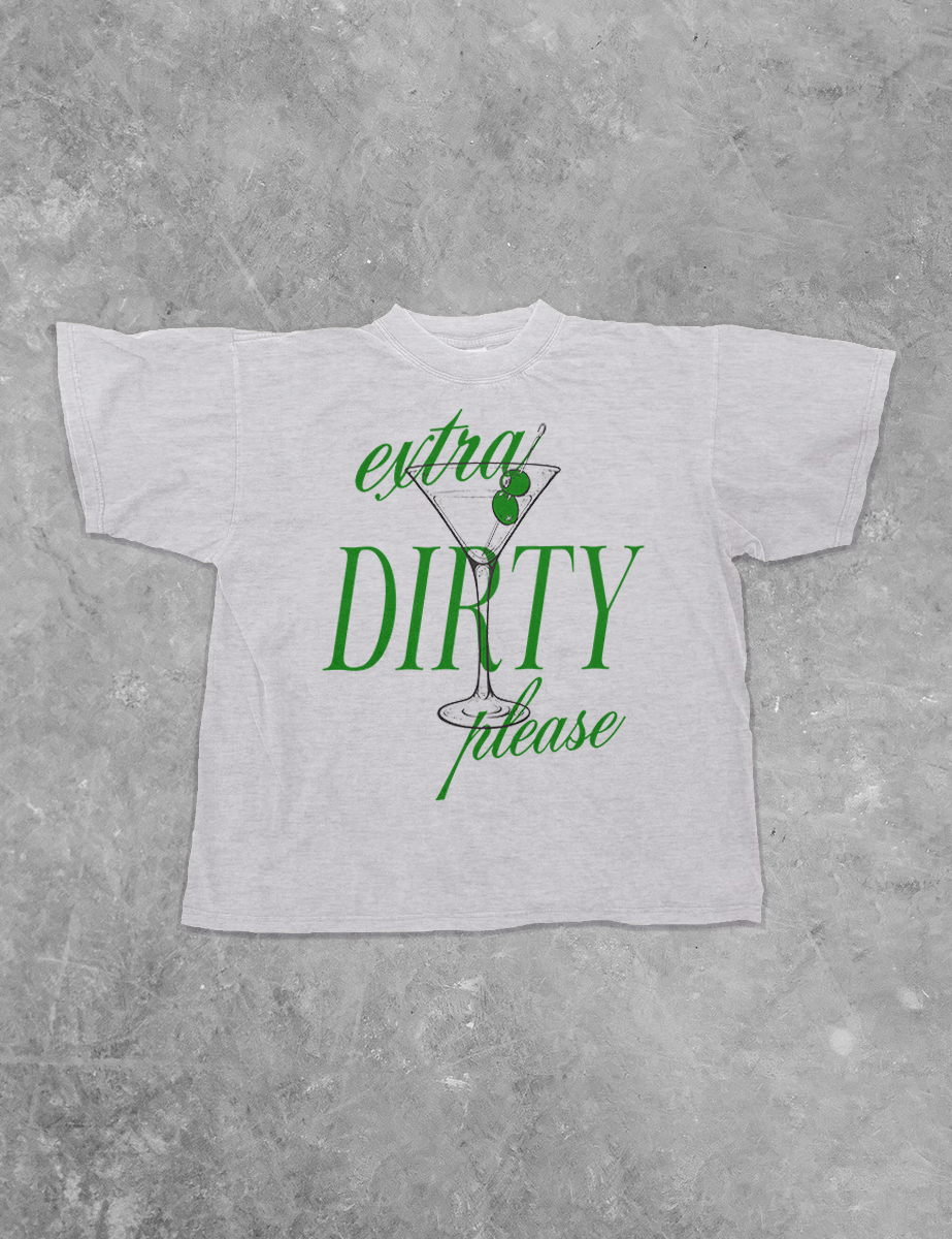 Extra Dirty Martini Boxy Cotton T-Shirt