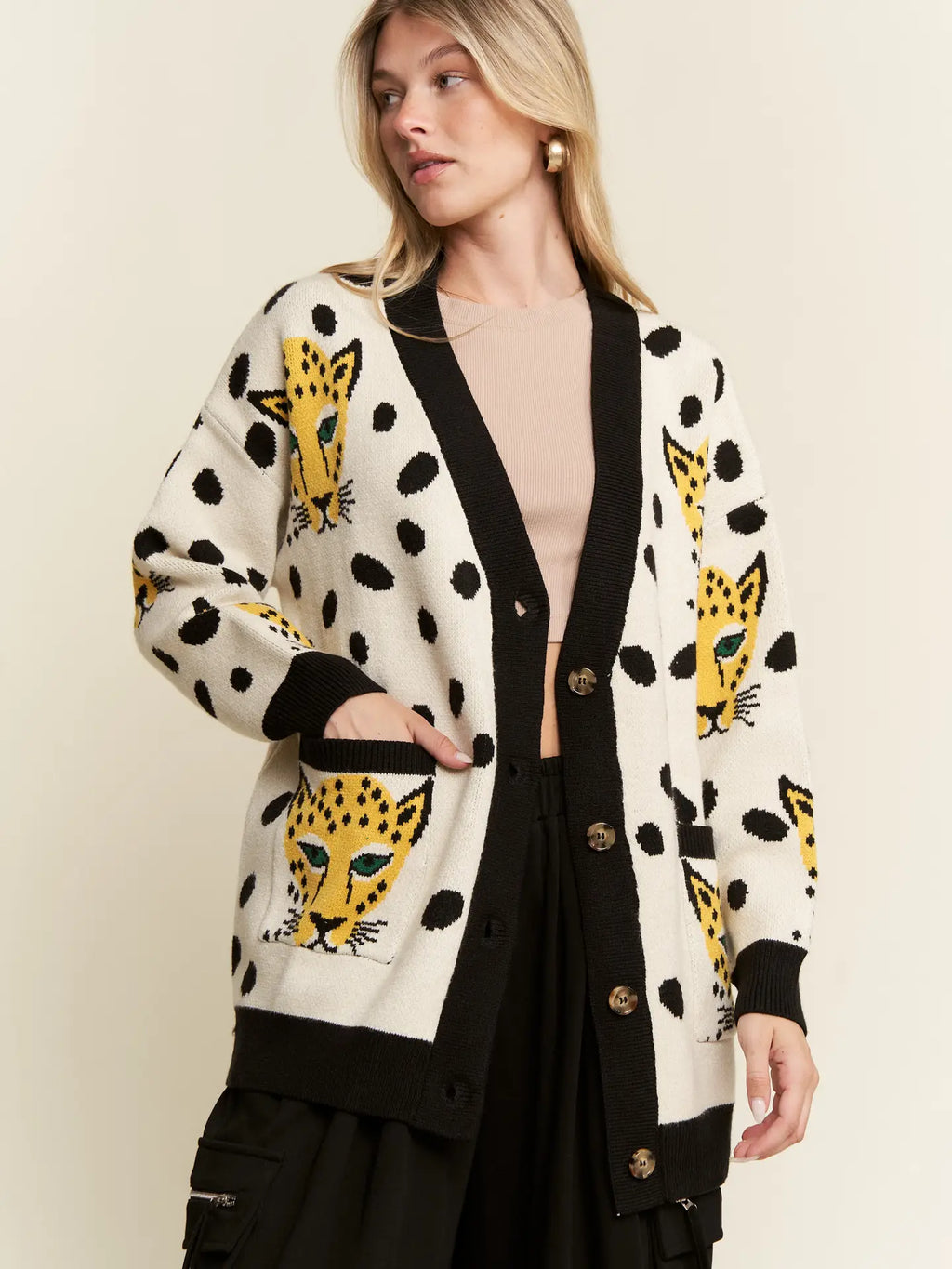 Cheetahlicious cardigan
