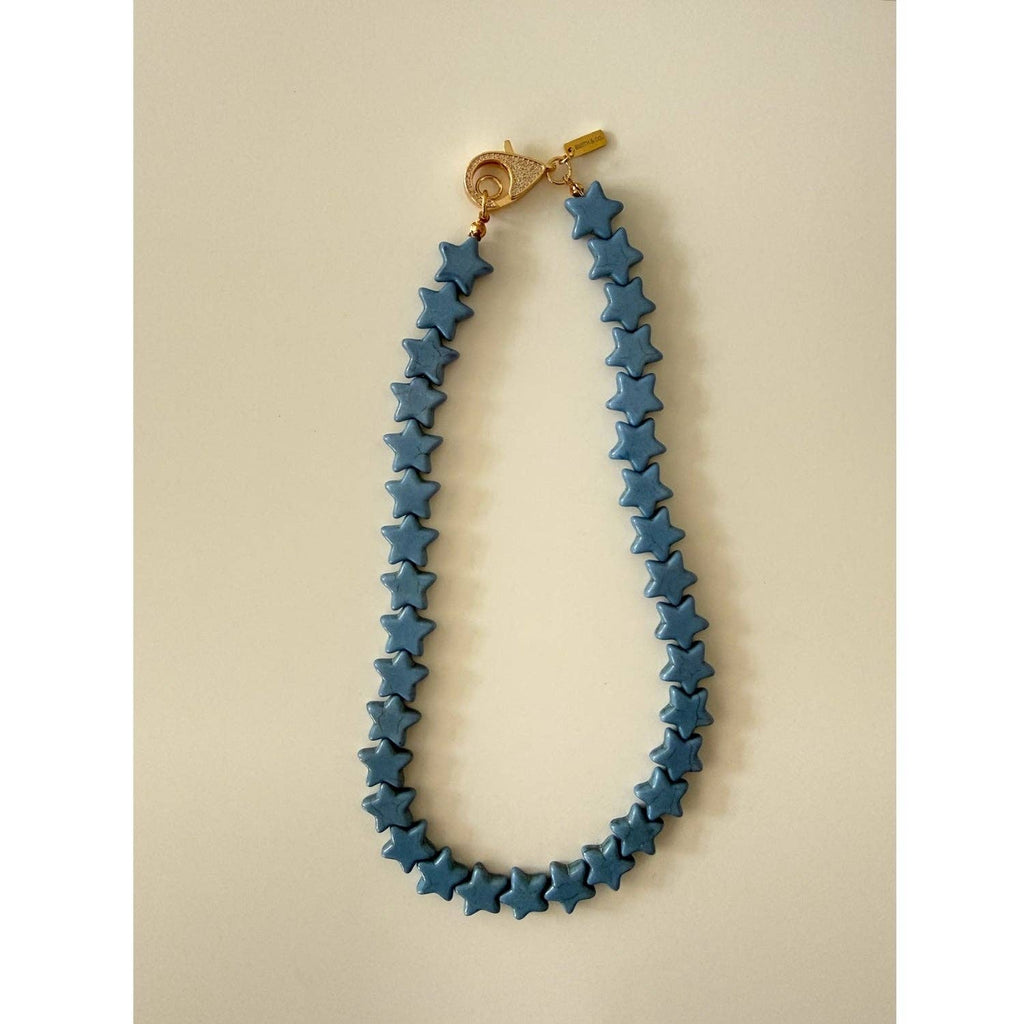 Star Necklace - Small - Dusty Blue