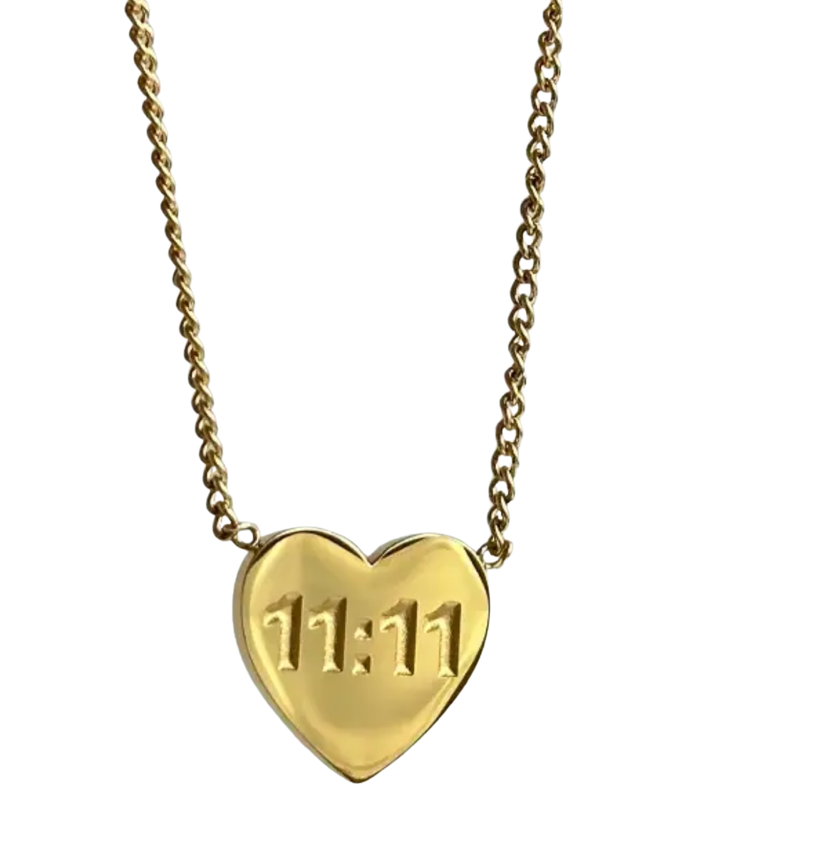 11:11 Heart  Stainless Steel Necklace