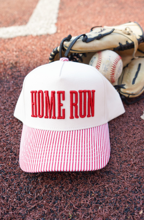 Homerun - Red Striped Trucker Hat