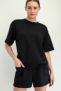 Basic black butter short sleeve
