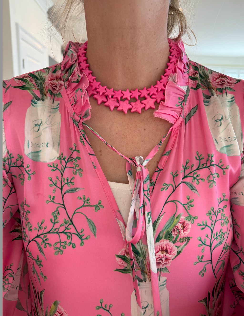 Star Necklace - Large - Bubblegum Pink