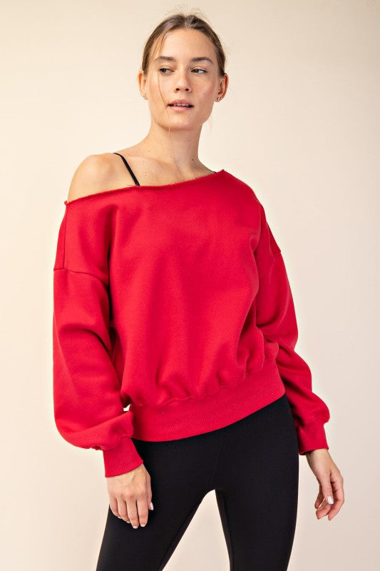 Off the shoulder sweater