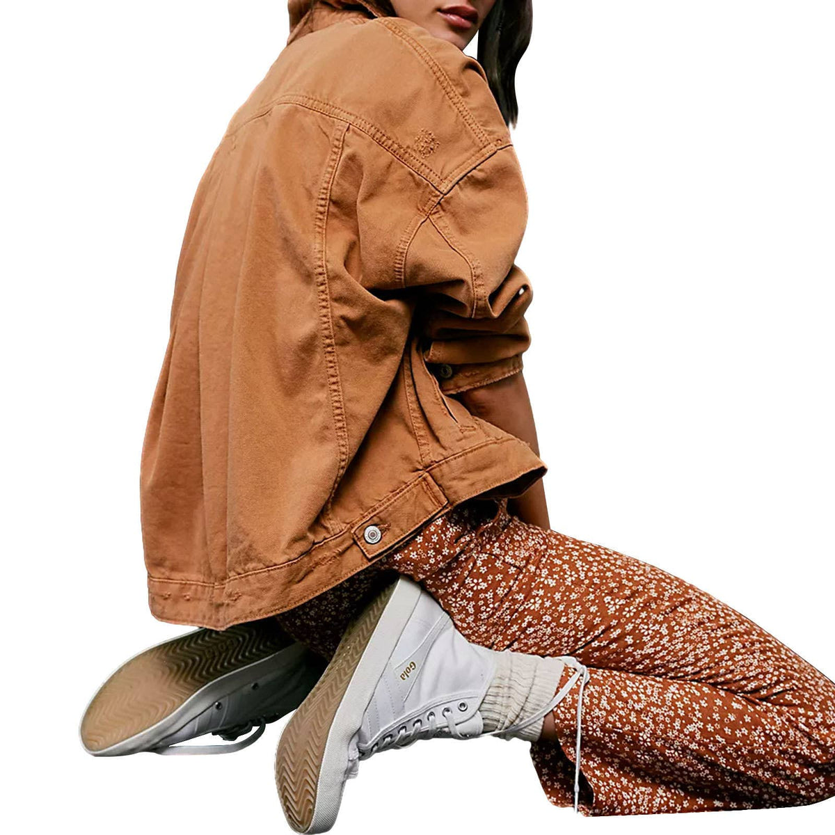 Camel denim jacket