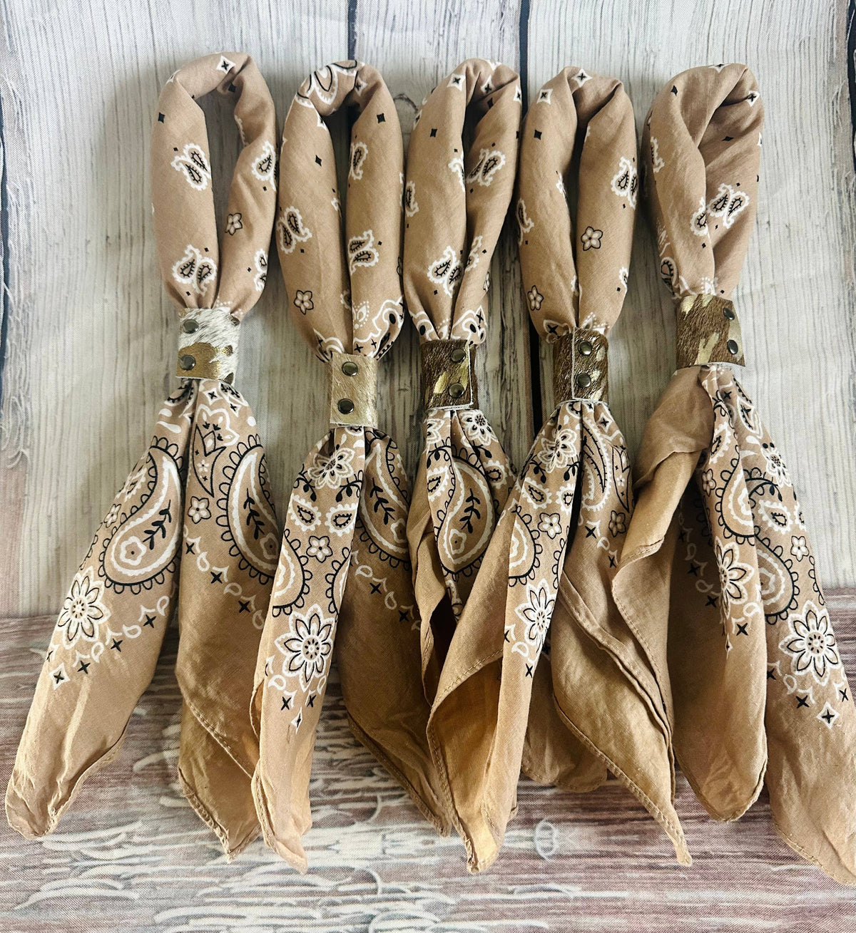 Taupe Hand Dyed Bandana