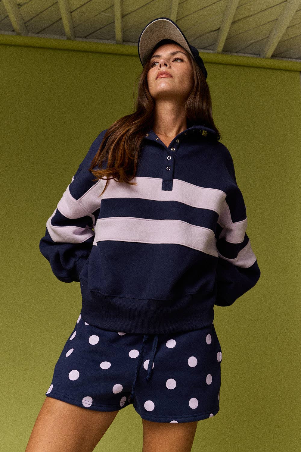 Lottie Stripe Rugby Pullover