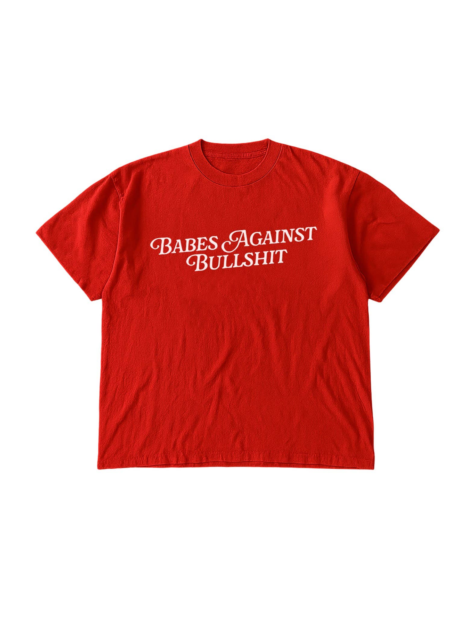 Babes Against Bullshit Womens Graphic Tee - RED