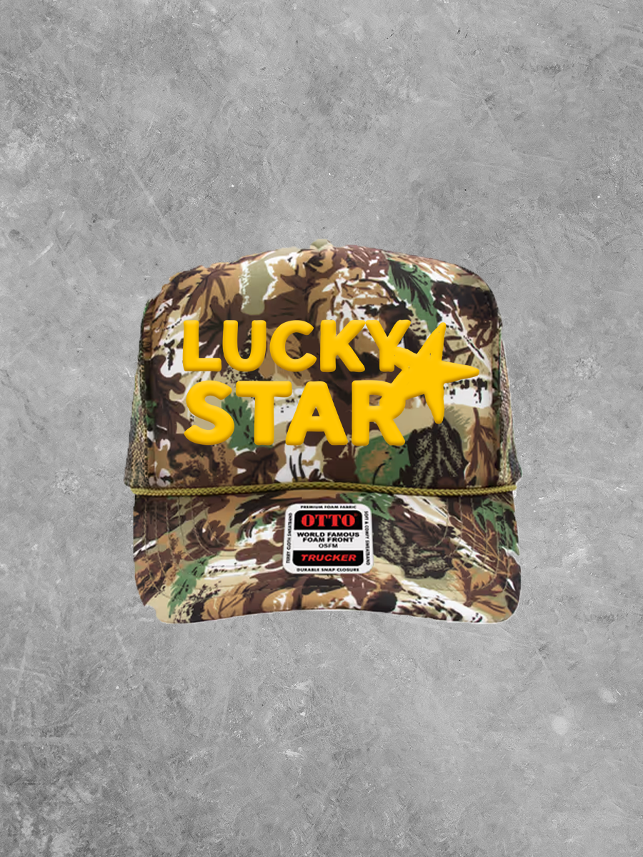 Lucky Star, Western Gold Puff Summer Trucker Hat