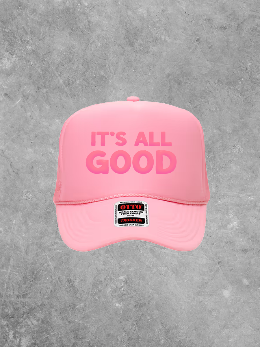 It's All Good, Pink Puff Summer Trucker Hat