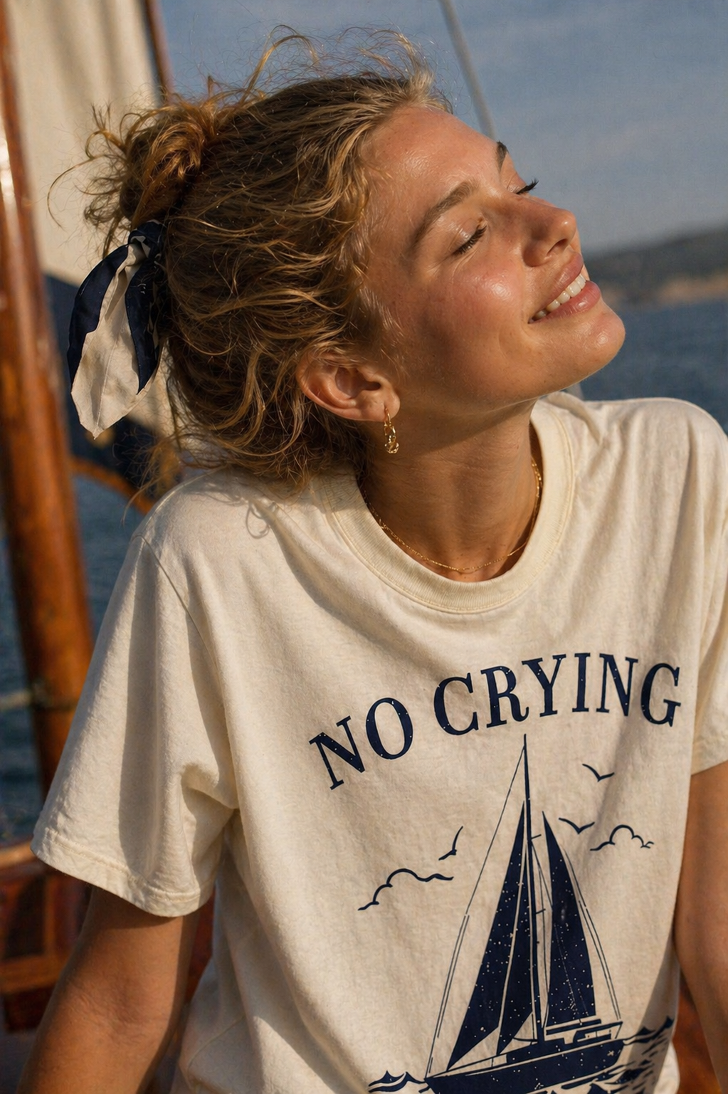No Crying on the Yacht Tee