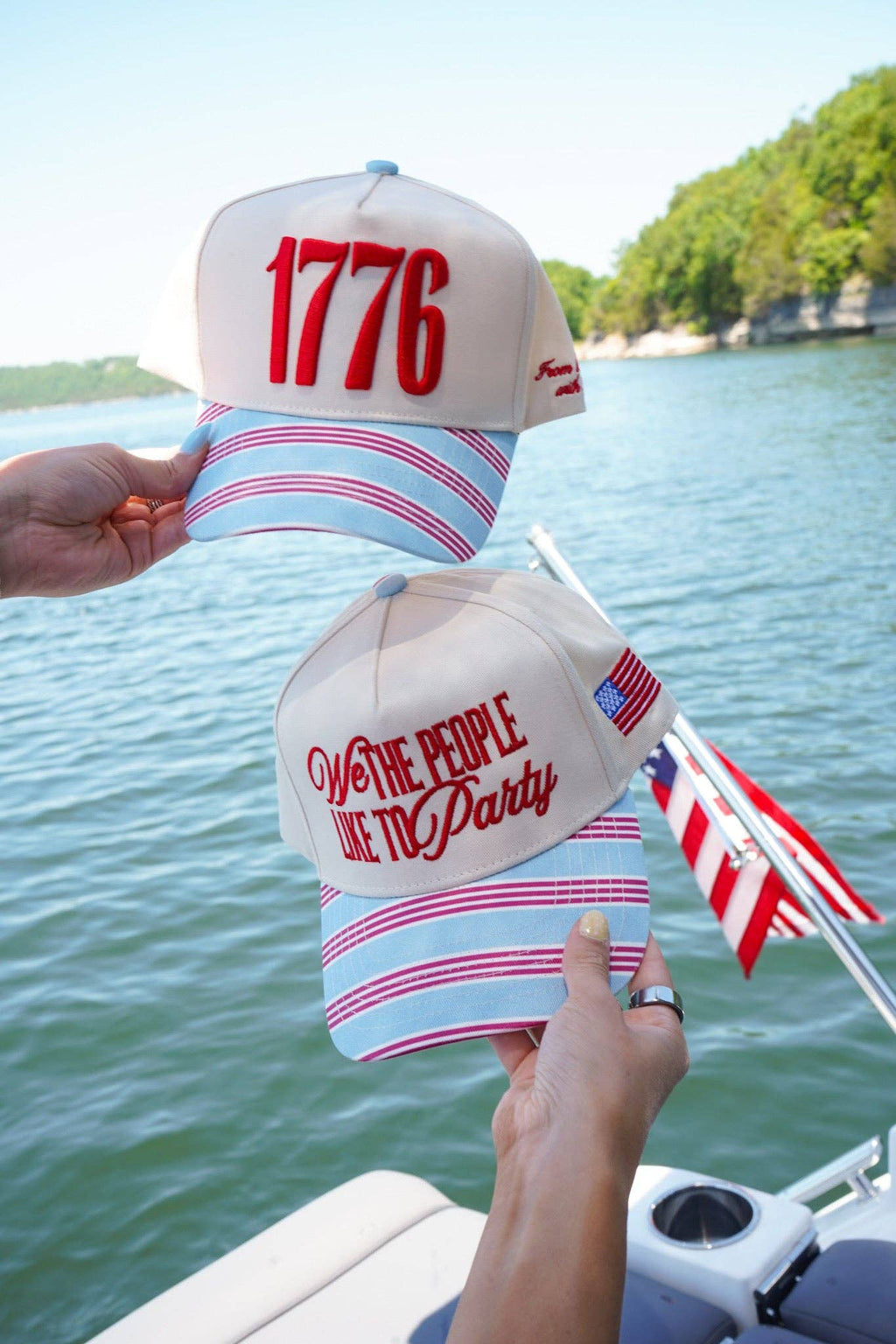 We the People like to Party - Americana Stripe Hat