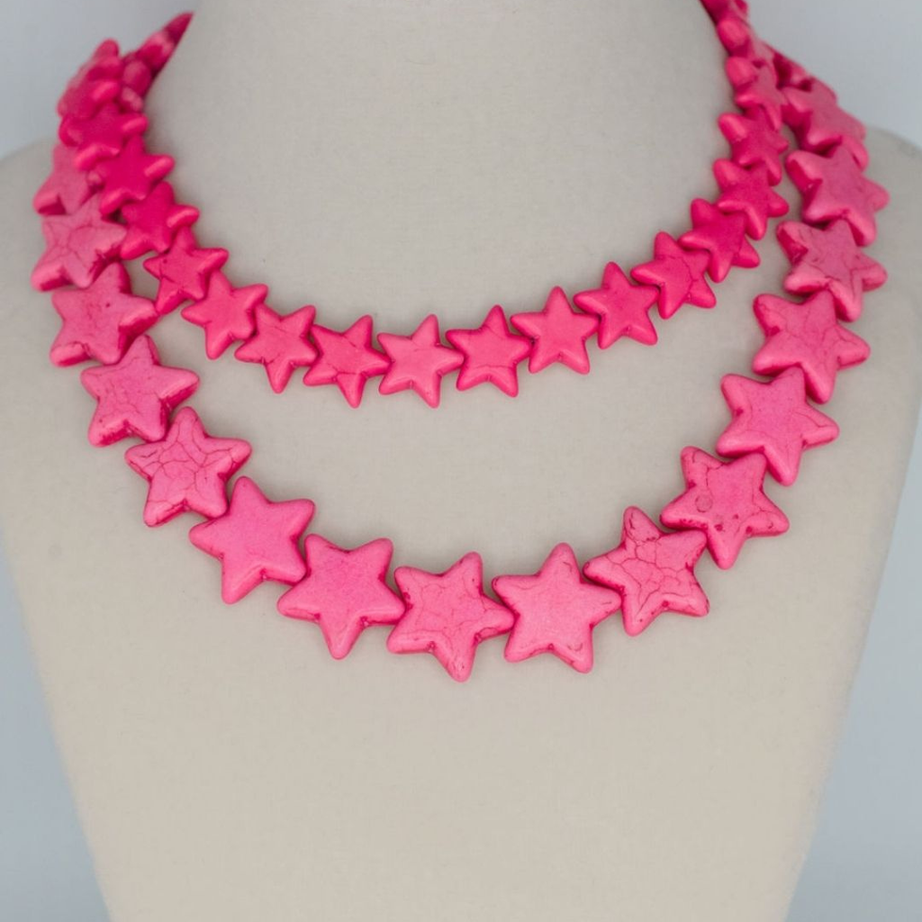 Star Necklace - Large - Bubblegum Pink