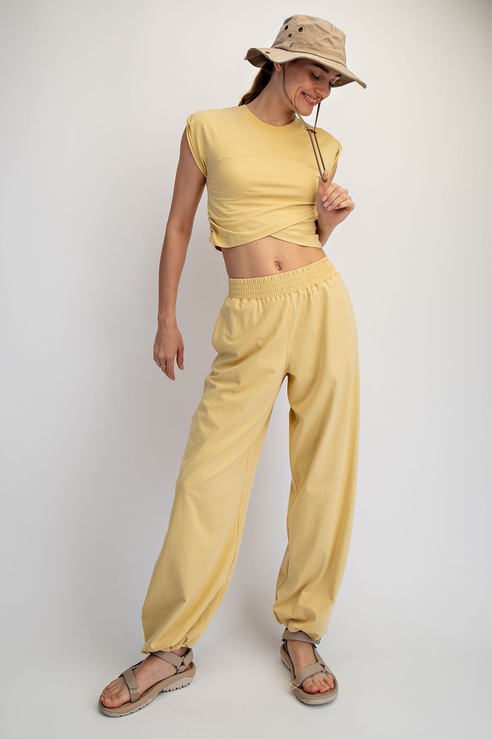 Twisted top pant set