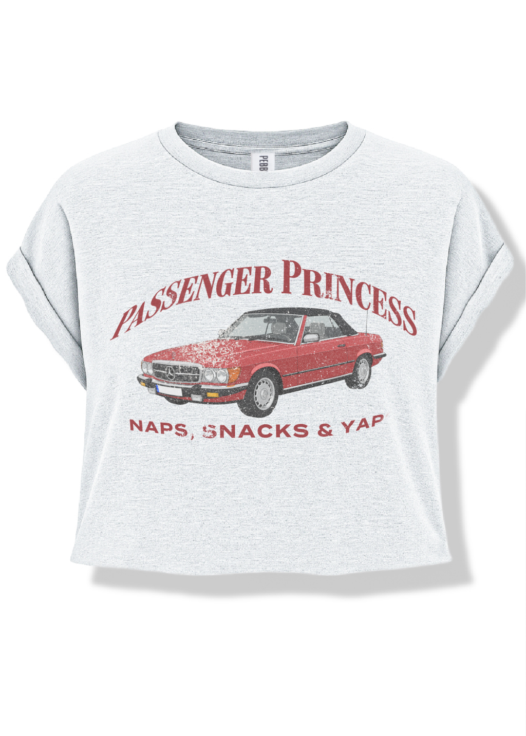 CROPPED PASSENGER PRINCESS GRAPHIC TEE