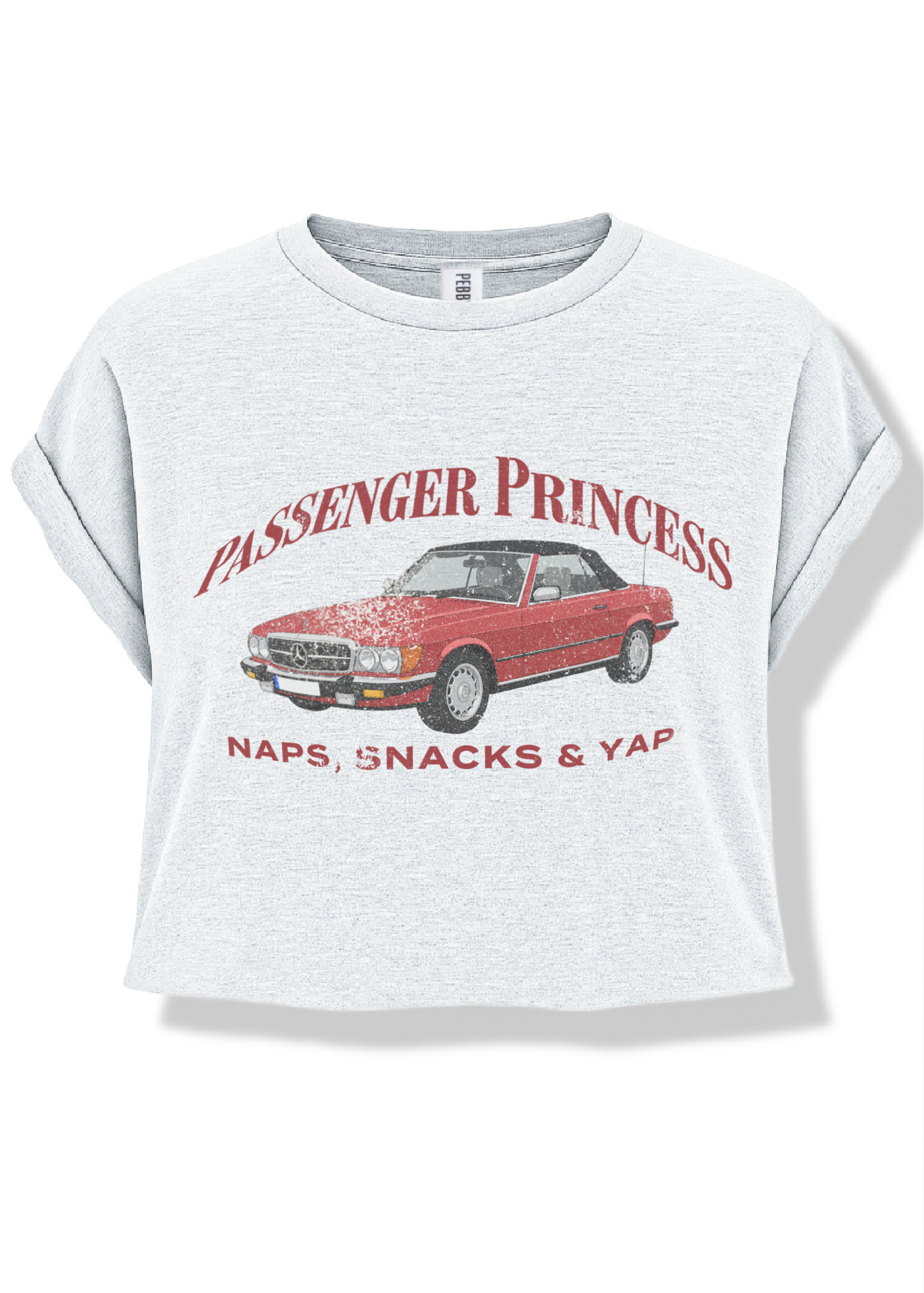 CROPPED PASSENGER PRINCESS GRAPHIC TEE
