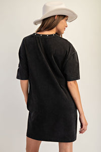 Western Print Tshirt Dress