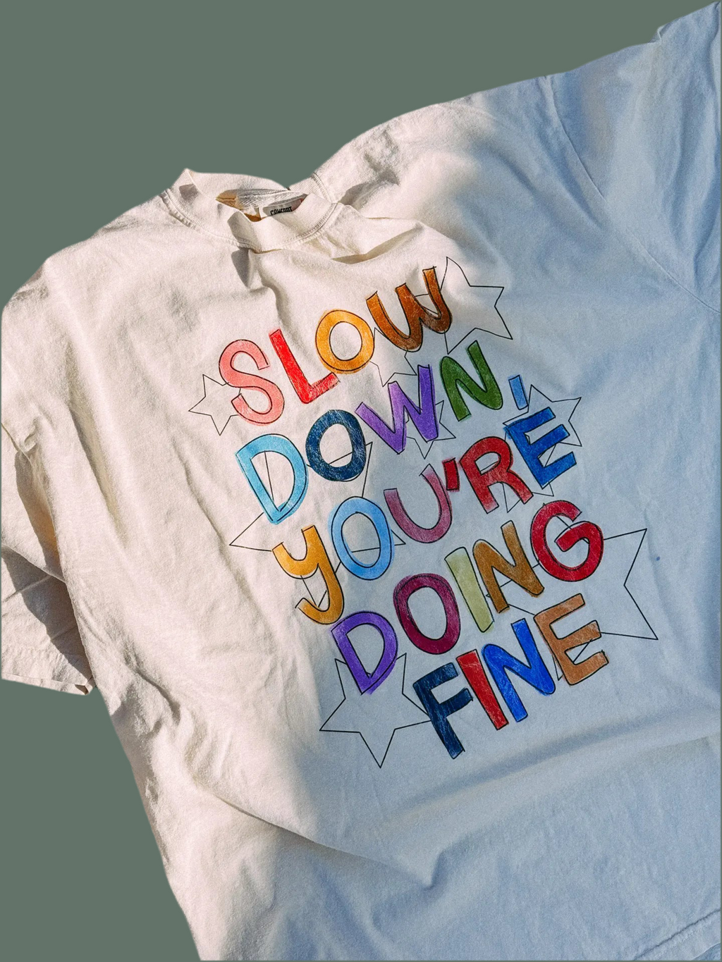 Slow down graphic tee