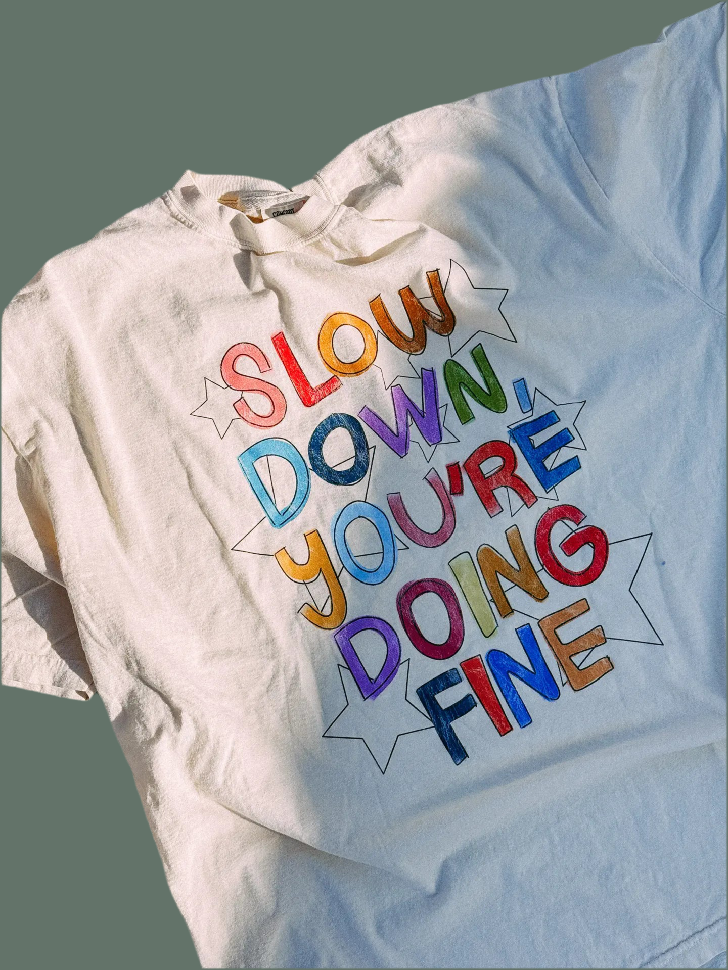 Slow down graphic tee