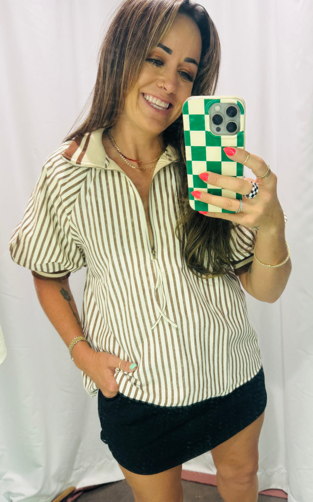 Short Sleeve Bomber Shirt