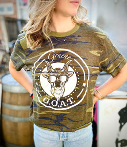 Camo G.O.A.T. Logo Tee