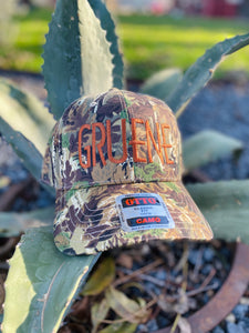 Gruene Embroidered Camo Hat