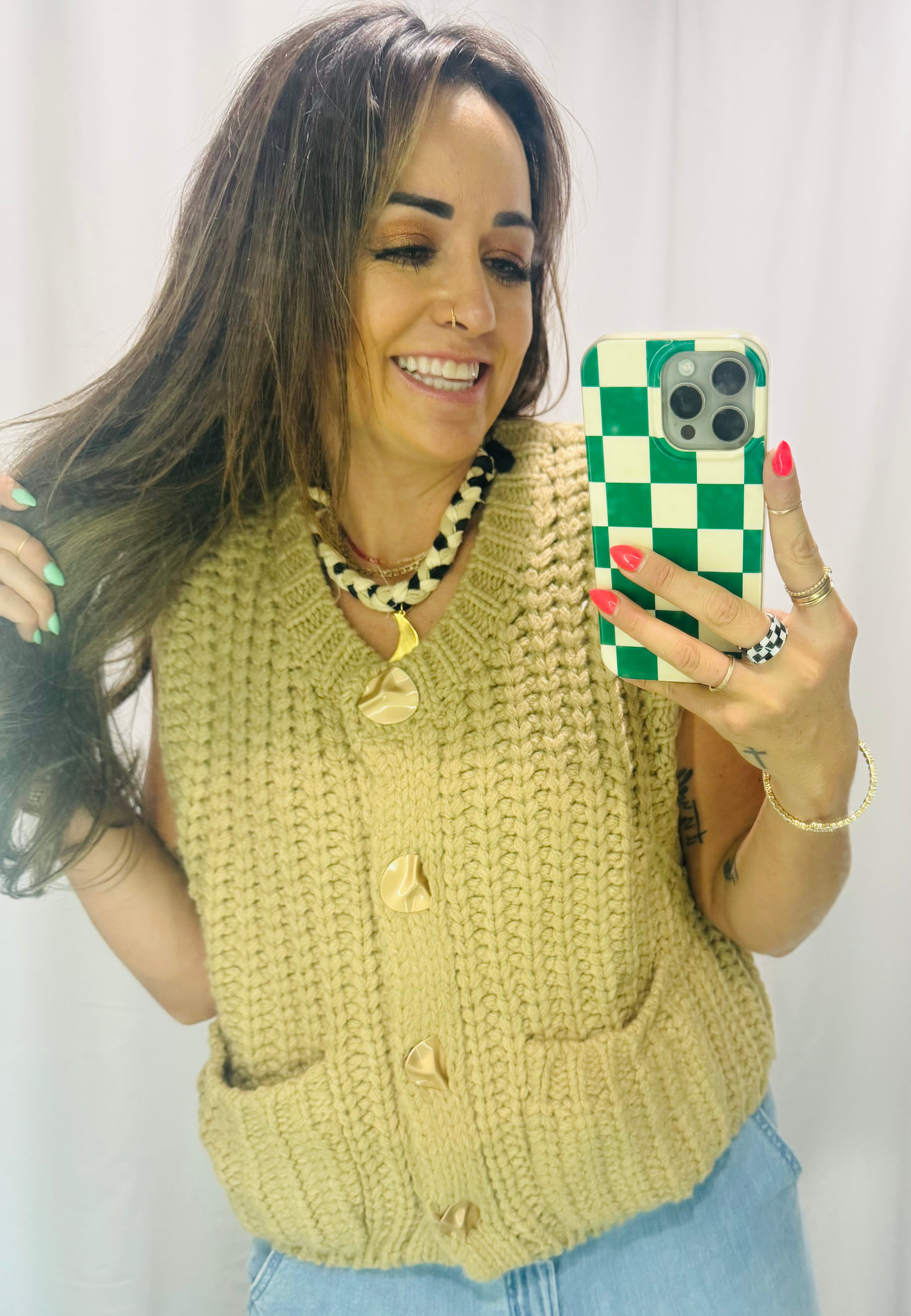 Chunky sweater vest