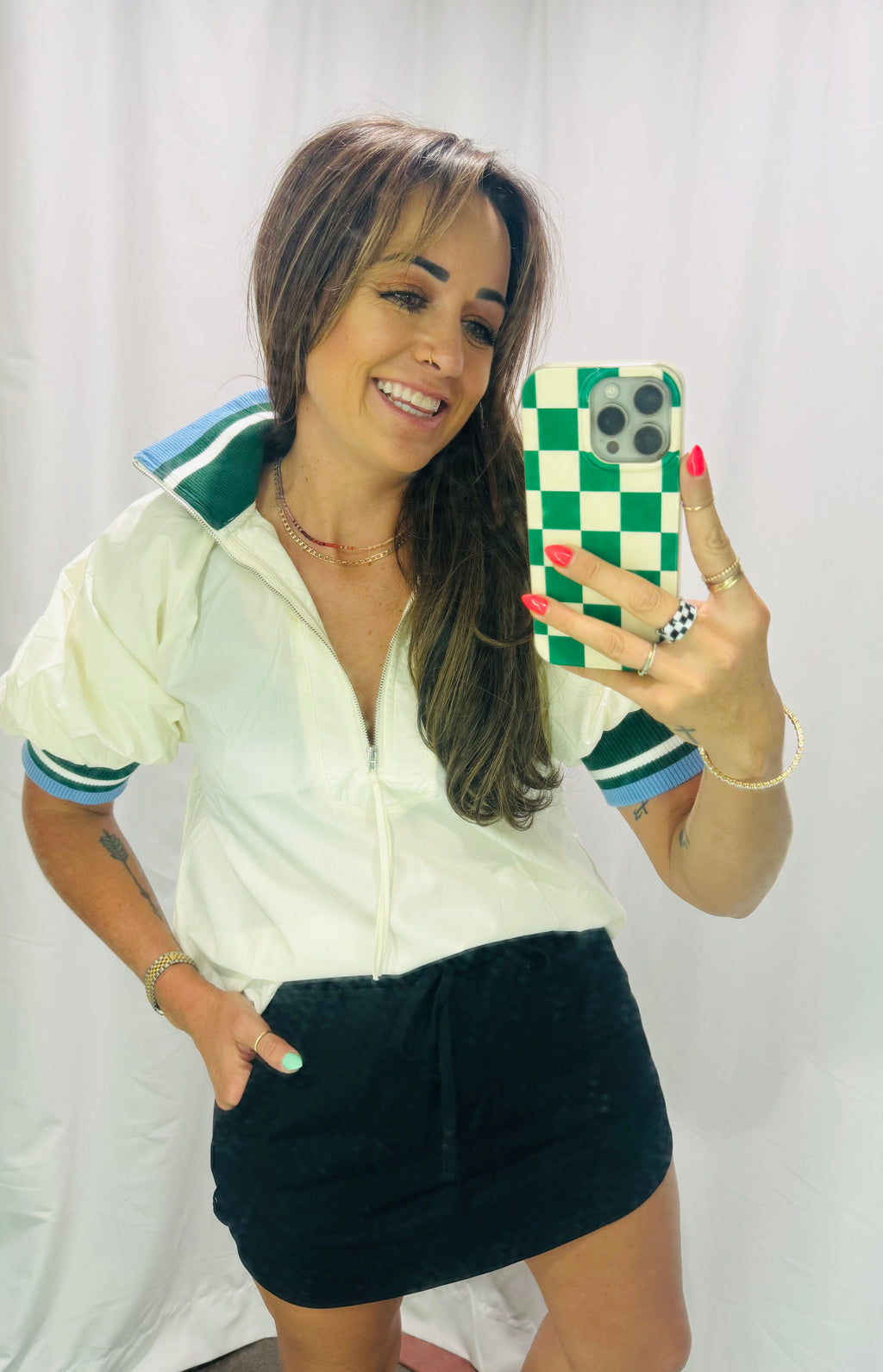 Short Sleeve Bomber Shirt