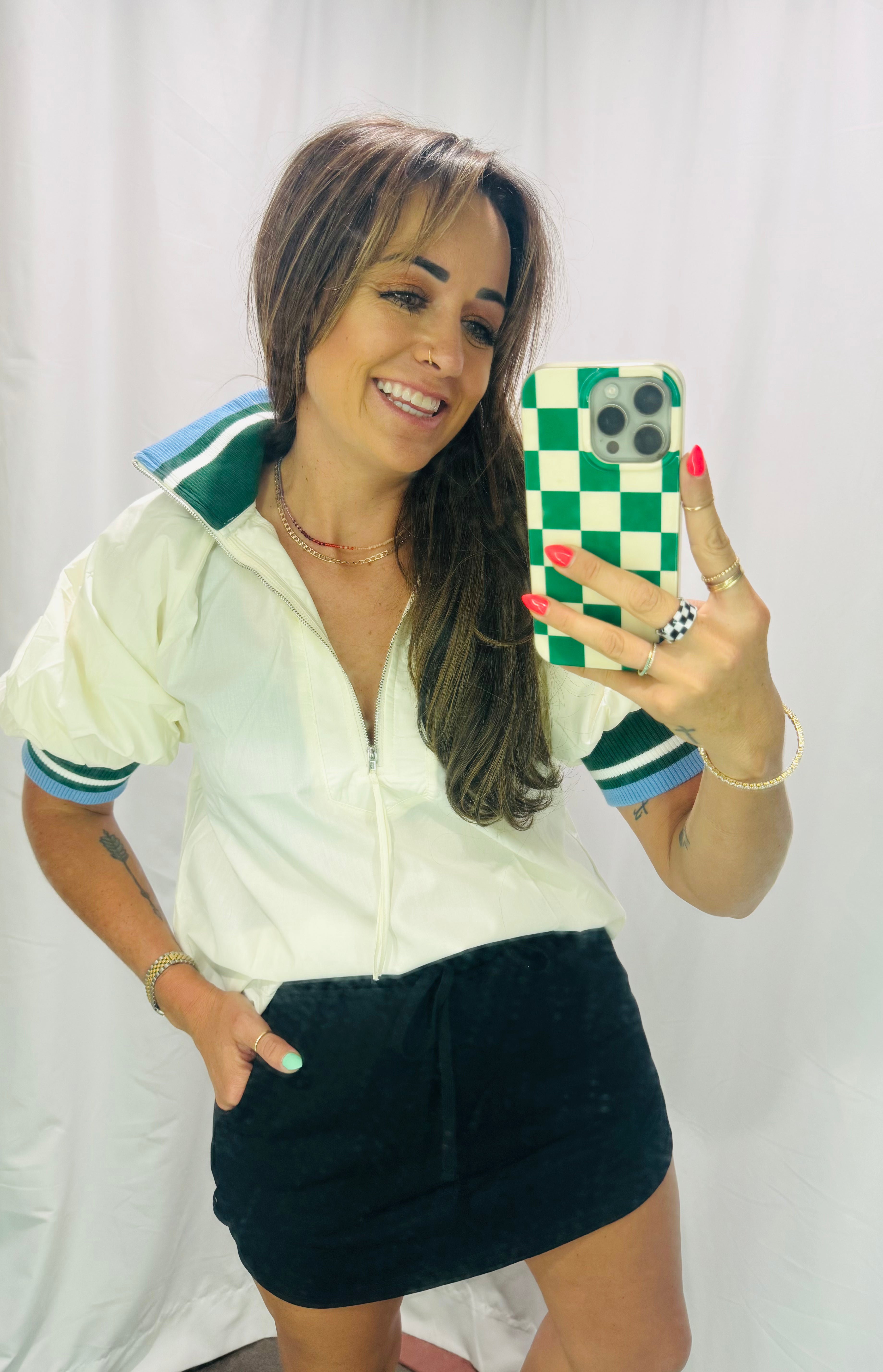 Short Sleeve Bomber Shirt