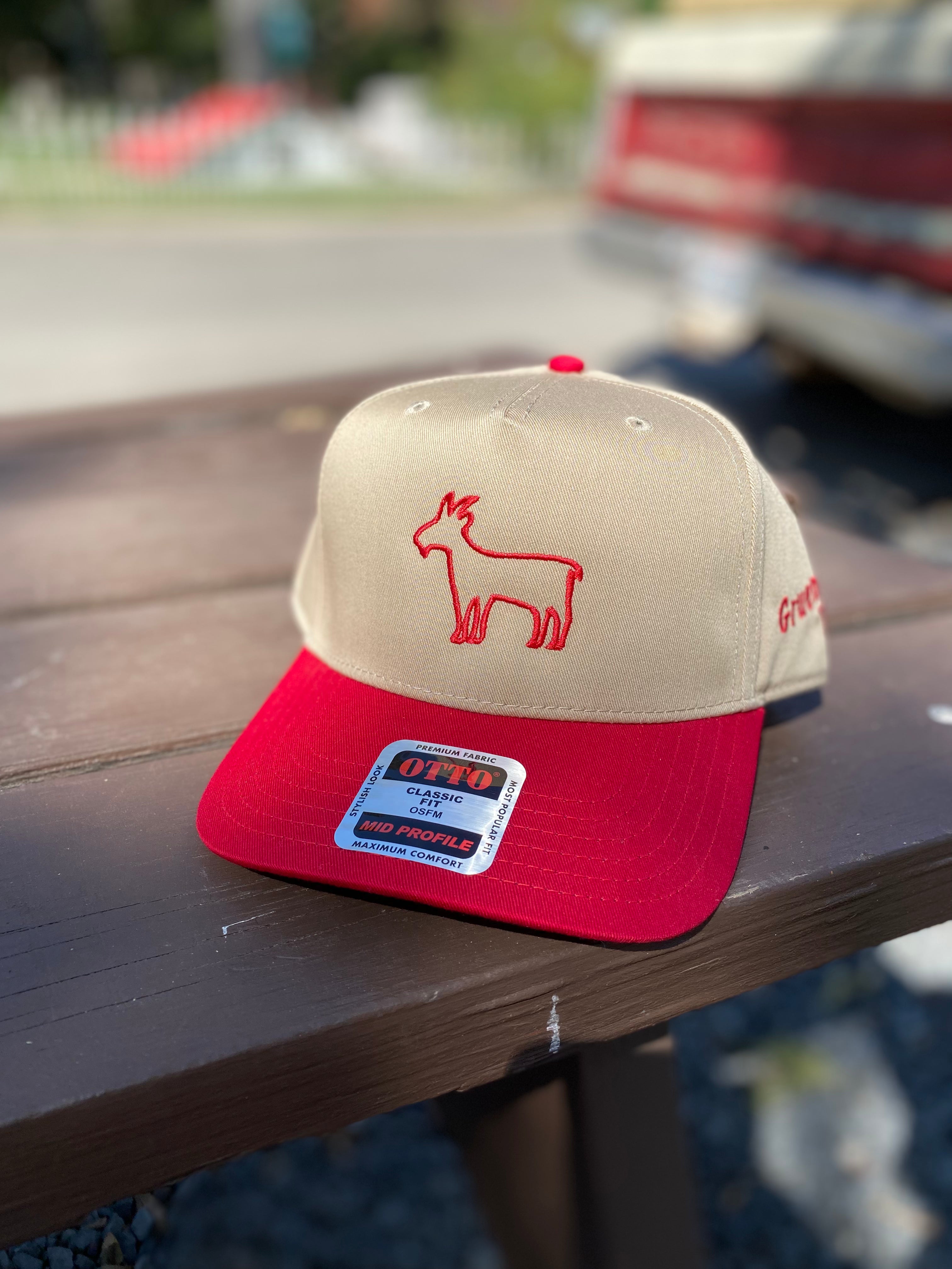 Embroidered Goat hat