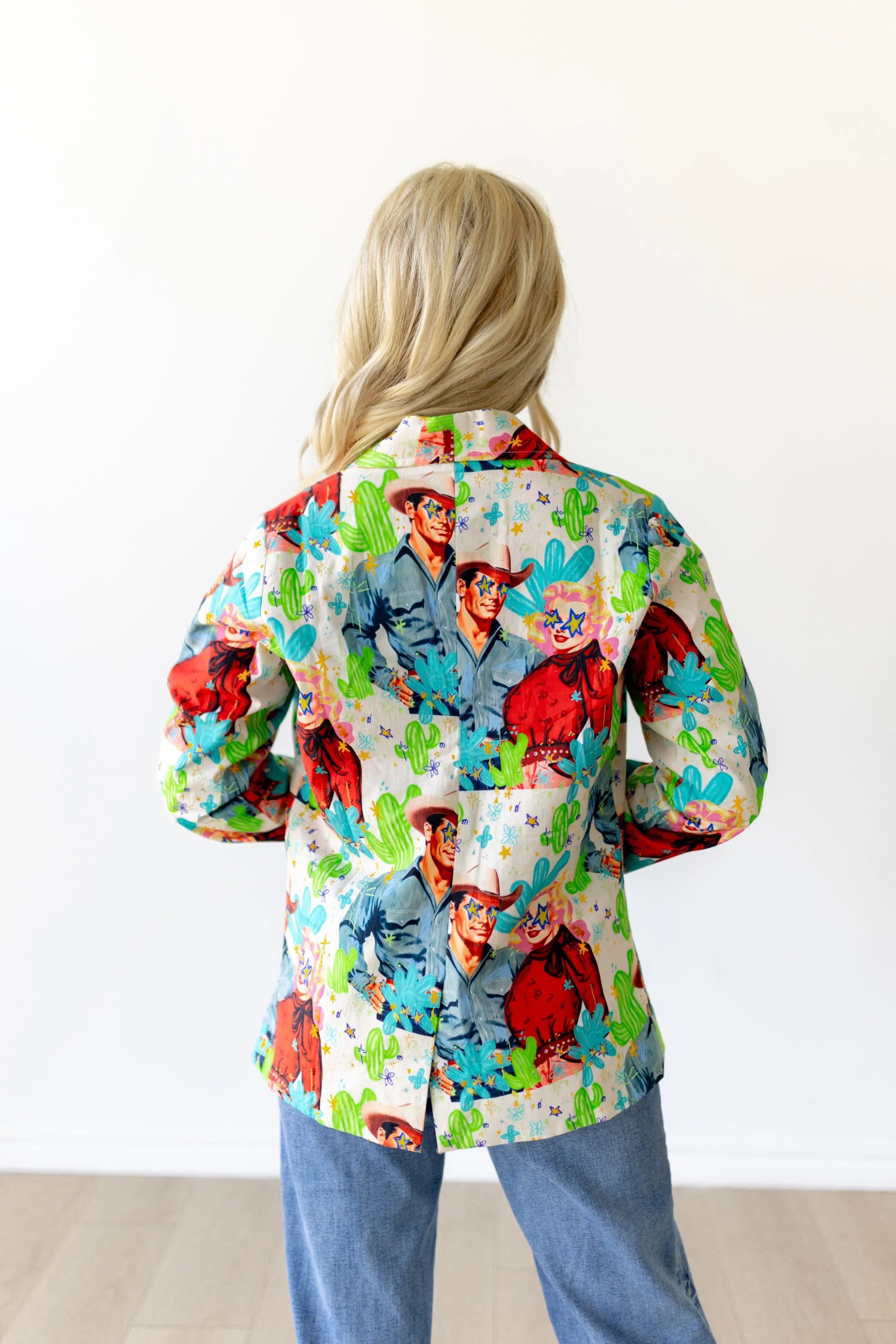 Vintage cactus blazer