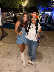 Denim Vest Romper