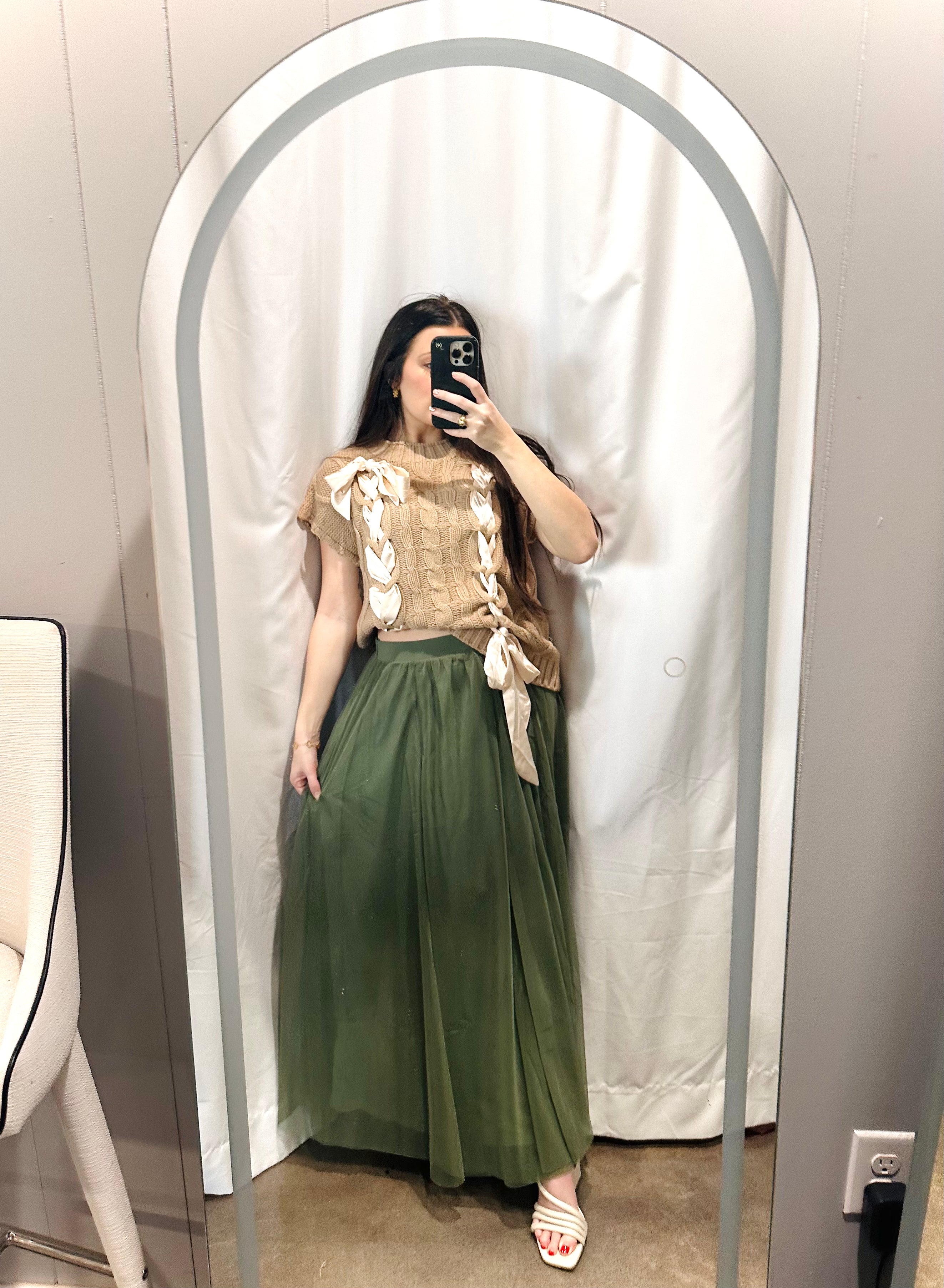 Sage Maxi Tulle Skirt