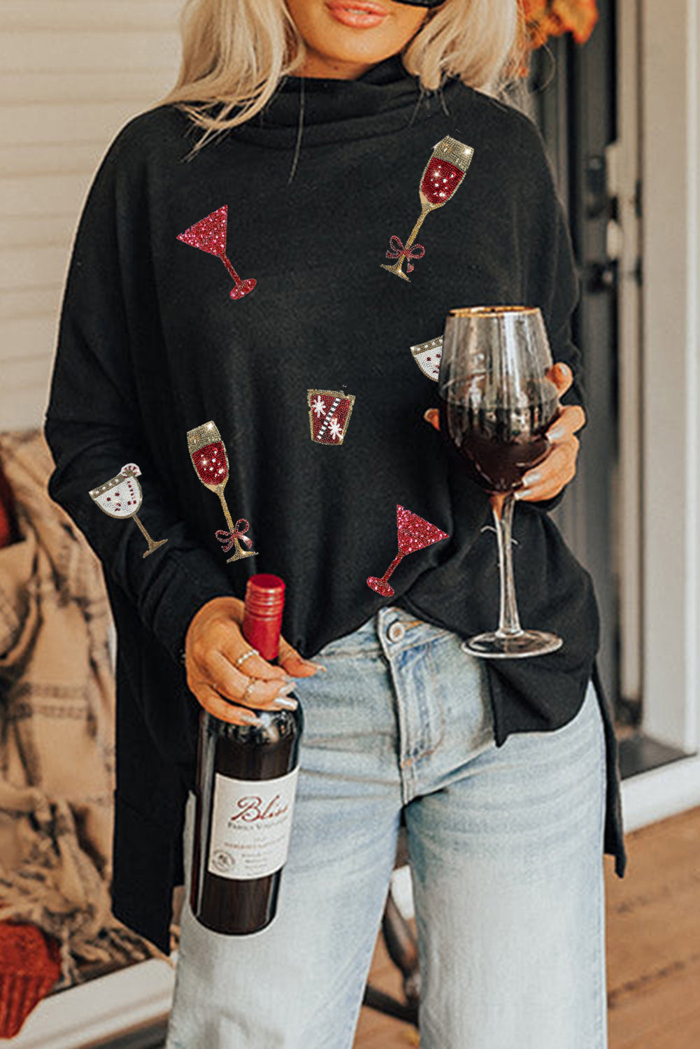 Wine & Winter Sweater