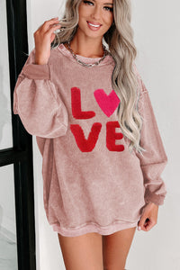 Love Chenille Embroidered Sweatshirt