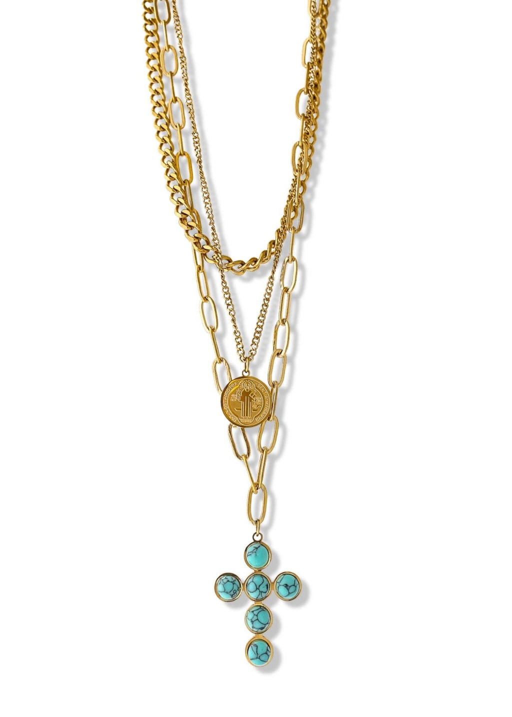 SACRED LAYERED WATER RESISTANT NECKLACE SET