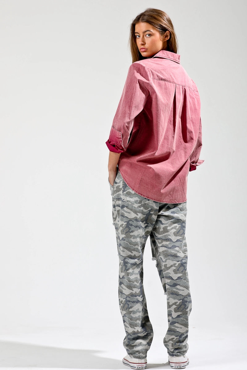 Button down pocket shirt