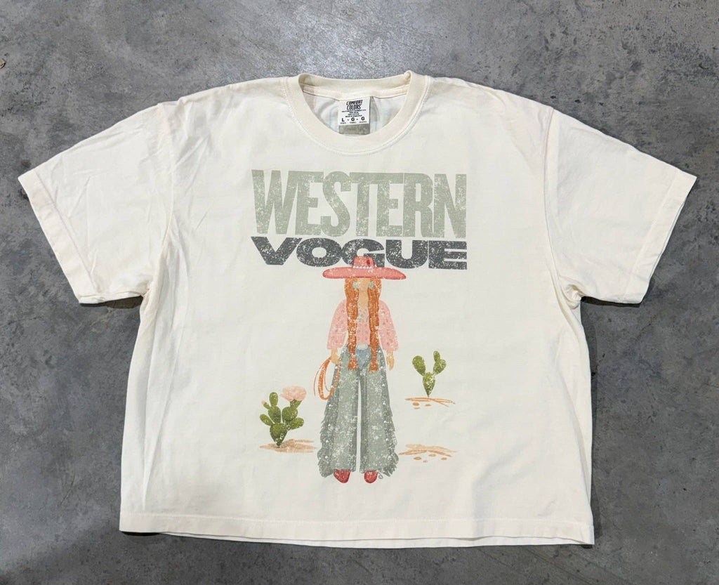 COWGIRL KAKI TEE