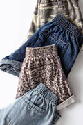 Rolled Cuff Denim Shorts