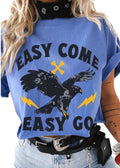 CROPPED EASY COME EASY GO GRAPHIC TEE