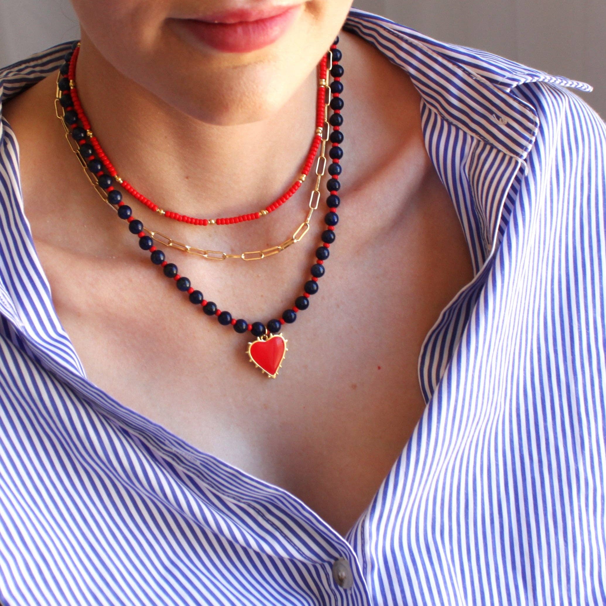 Lettie Seed Bead Necklace: Multicolor
