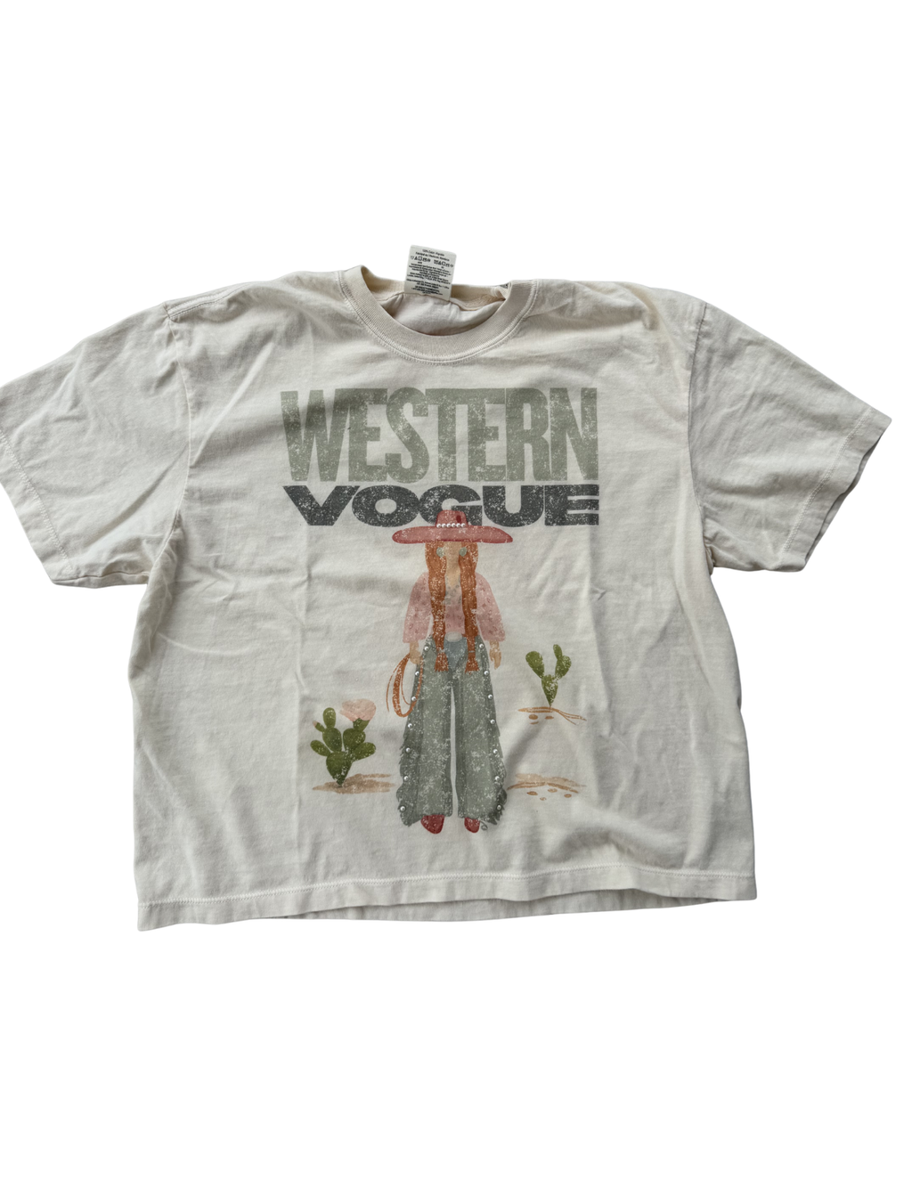 COWGIRL KAKI TEE