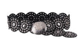 Wide Western Belt for Women | Cowgirl Disc Belt with Grommet