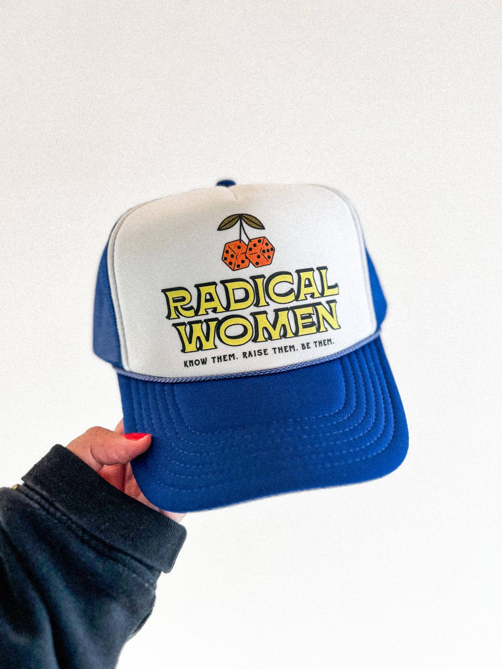 Radical Women Feminist Trucker Hat - Blue/White