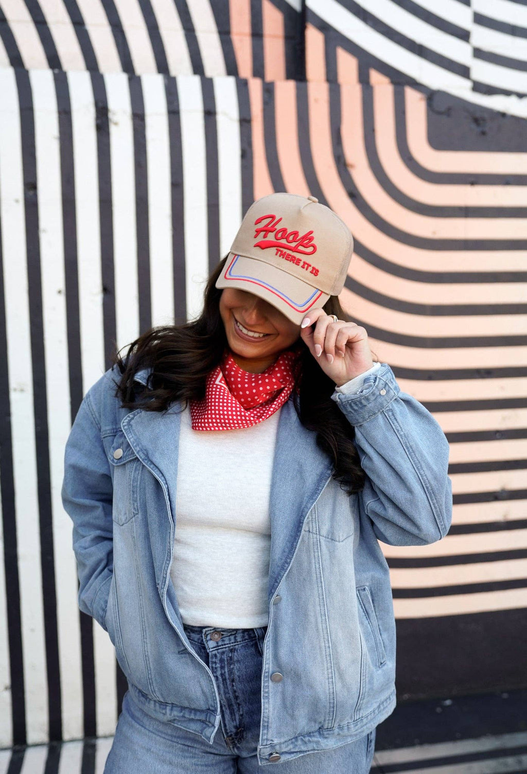 Hoop there it is - Tan Vintage Trucker Hat