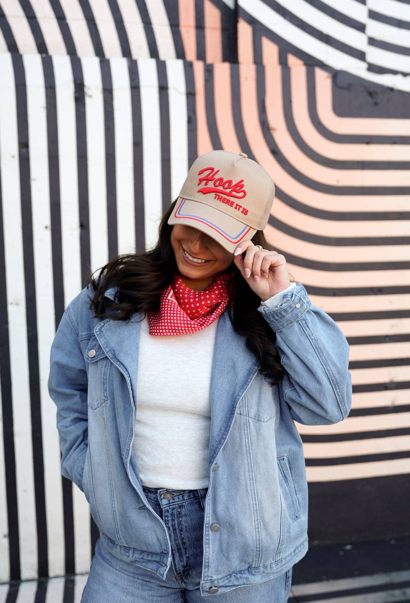 Hoop there it is - Tan Vintage Trucker Hat